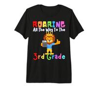 Rugiendo al león de Tercer Grado rugir niños Leones de Regreso a la Escuela Camiseta Premium