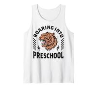 Rugiendo en el Tigre Preescolar Divertido Estoy Listo para el Preescolar Camiseta sin Mangas
