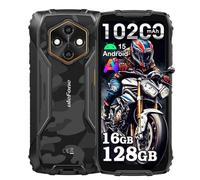Rugking 4 Pro Movil Irrompible Android 15, 16GB+128GB/TF 2TB Móvil Rugerizado, 10200mAh, 48MP+8MP, 6,56" 120Hz, Smartphone Todoterreno IP69K, 3-Slots, 4G DUAL SIM, WiFi 5G, OTG, GPS, NFC, Negro