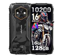 Rugking 4 Pro Movil Irrompible Android 16, 16GB+128GB/TF 2TB Móvil Rugerizado, 10200mAh, 48MP+8MP, 6,56" 120Hz, Smartphone Todoterreno IP69K, 3-Slots, 4G DUAL SIM, WiFi, OTG, GPS, NFC, Negro