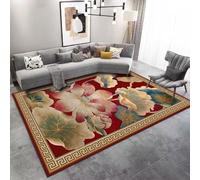 RUGMRZ Alfombra Comedor Grande Geometría Abstracta Lavable Antideslizante Sala De Estar del Dormitorio Moda Laminas Infantiles para Habitacion Rojo The Home Déco Alfombras Pequeñas 300X400CM