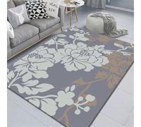 RUGMRZ Alfombra De Salon 100X200Cm Cuarto 31 Azul Dormitorio del Hogar Sala Estar Flores Al Lado La Cama Simple Gamer Alfombrilla