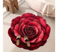 RUGMRZ Alfombra Entrada Almohadilla de en Forma Especial Antideslizante y Resistente a la contaminación Sala Estar se Puede Personalizar Alfombrilla Grande Rojo Habitacion Niña Decoracion Modernos Do