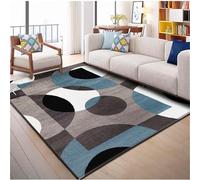 RUGMRZ Alfombra Felpudo Alfombras De Gateo Gris Azul Redondo Estilo Moderno Duradero 70x200cm