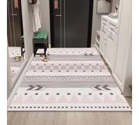 RUGMRZ Alfombra Fina Geometría Abstracta Lavable Antideslizante Sala De Estar del Dormitorio Moda Alfombrilla Bañera Rosa Sofa Niños Infantil Alfombras Impermeable 120X160CM