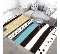 RUGMRZ Alfombra Geometrica Decoración Geométrica del Sofá De La Sala Estar Blanco Negro Juegos Infantil Multicolor Actividades Bebe Alfombras Y Moqueta 170X240CM