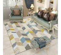 RUGMRZ Alfombra Grande Geometría Simple Moderna, abstracción Antideslizante y decoración Lavable Habitacion Gris Rectangular Alfombras Pasillo The Home Déco Baratas180x280CM