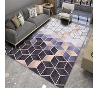 RUGMRZ Alfombra Habitacion Niña 100X200Cm 17 Morado La Geometría del Dormitorio Doméstico De Sala Estar Simple Se Puede Lavar A Máquina. Alfombras Grande Actividades Bebe