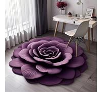 RUGMRZ Alfombra Juegos Bebes Decoración Interior De Patrones Flores Antideslizantes Resistentes A La Contaminación Y Lavables Alfombras para Niñas Morado Infantiles Grandes Decoracion Hoga 300X400CM