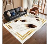 RUGMRZ Alfombra Lavable Geometría Simple Moderna, abstracción Antideslizante y decoración del Hogar Gris Decoracion Balcon Exterior Alfombras para Habitaciones Dormitorios Pasillo Largas140x200CM