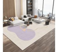 RUGMRZ Alfombra Niño Lavables En Lavadora Viola/Grigio 90x150CM, Moderno e semplice for Salon Recibidor Suelo
