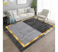 RUGMRZ Alfombra Pequeña Grigio Vestidor 60x90CM Decoración del Hogar de Color Dorado Que es fácil Limpiar y Mantener. Alfombras AcusticasAlfombra Pasillo Lavable