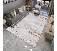RUGMRZ Alfombra Pie De Cama Dormitorio moqueta Suelo 70x140CM Grigio Salon Moderna Abstracta y Minimalista. Gamer