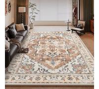 RUGMRZ Alfombra Salon Lavable Caqui 120x180cm,A Medida,Retro para Quarto Criança,Vestidor,Debajo del Escritorio