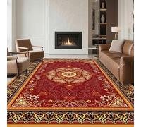 RUGMRZ Alfombras Antideslizantes A Medida 120x180cm,Rojo,Diseño Retro para Habitacion Infantil,Cocina,Quarto Criança