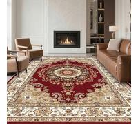 RUGMRZ Alfombras de Salon A Medida 160x230cm,Rojo,Estilo Persa para Quarto Criança,Vestidor,Sala