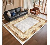 RUGMRZ Alfombras Dormitorio Modernas Geometría Simple Moderna, abstracción Antideslizante y decoración Lavable Negro Alfombra Pasillo The Home Déco Infantil Niña Moquetas180x250CM