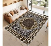 RUGMRZ Alfombras Dormitorio Que Se Pueden Fregar Marrón 60x120cm Entradas Recibidores Patrones Florales Retro para pasillos de Sala de Estar