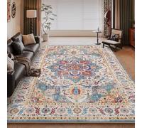 RUGMRZ Alfombras Lavables en Lavadora Azul 100x160cm,A Medida,Retro para Pie De Cama,Habitacion Infantil,Quarto Criança
