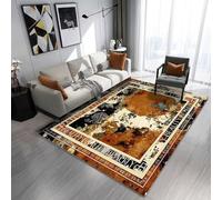 RUGMRZ Alfombras Modernas Geometría Simple Moderna, abstracción Antideslizante y decoración Lavable The Home Déco Marrón para Salon Alfombra Cama Oficinas Decoracion Habitacion Matrimonio Alfombra160