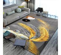 RUGMRZ Alfombras Pasillo Modernas Geometría Simple Moderna, abstracción Antideslizante y decoración Lavable Decoracion De Habitacion Negro Tapete Entrada Casa Alfombra del Piso Salon Alfombrilla Anti