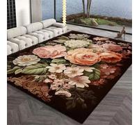 RUGMRZ Alfombras Que Se Pueden Fregar 200X250Cm Alfombrilla Gaming 14 Rosa El Dormitorio De La Sala Estar Lujo Ligero Junto A Cama Flores Está En Casa. Pasillo Habitacion Pelo Corto