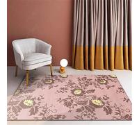 RUGMRZ Alfombras Salon 80X160Cm Alfombra Moderna 30 Rosa Dormitorio del Hogar Sala De Estar Flores Al Lado La Cama Simple Cuarto Esterilla Niños