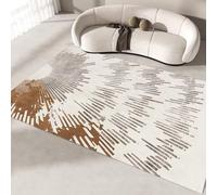 RUGMRZ Alfombras Salon Geometría Simple Moderna, abstracción Antideslizante y decoración Lavable Cama Negro The Home Déco Limpiar Recibidores Modernos Alfombra para Niños80x120CM