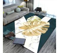 RUGMRZ Alfombras Y Moquetas Geometría Simple Moderna, abstracción Antideslizante decoración Lavable Azul The Home Déco Cojin Suelo Grande Comedor Alfombra Entrada Casa Interior50x80CM