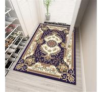 RUGMRZ Cuadros Blancos Alfombra Cuarto Esquema de Color Azul Retro Lavable Silla Gaming 100X160CM
