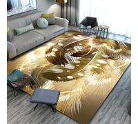 RUGMRZ Cuadros Habitacion 120x160CM Alfombra Entrada 26 Amarillo Juego Bebe Alfombras Habitación Cojín Meditación El sofá y Dormitorio de la Sala Estar Lujo Ligero Son Abstractos Lavables.
