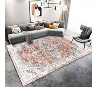 RUGMRZ Cuadros Habitacion Alfombra de área Decorativa Simple Antideslizante y Lavable en la Sala Estar The Home Déco Gris Felpudo Interior Casa Alfombras para Cocina Salon Grandes Pelo Corto100x100CM