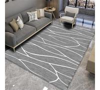 RUGMRZ Mantas Bebe 200X200Cm Manta De Juegos 22 Gris La Geometría del Dormitorio Doméstico Sala Estar Simple Se Puede Lavar A Máquina. Alfombra Acolchada Infantil Alfombras Habitacion Niña