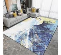 RUGMRZ Modernos para Salón Alfombras Geometría Simple Moderna, abstracción Antideslizante y decoración Lavable Dormitorio Matrimonio Azul Alfombra De Pasillo The Home Déco Geometrica Dormitorio300x40