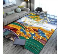 RUGMRZ Muebles Sala De Estar 80x160CM Dormitorio Alfombras Más 33 Colores Pasillo Largas Sofas Baratos Exterior Terraza El sofá y la Lujo Ligero Son Abstractos Lavables.