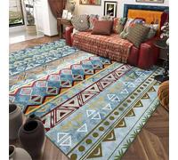 RUGMRZ Tapete Sala Lavables En Lavadora BLU 90x150CM, Fiori retrò for Suelo Laminado Decor Vestidor