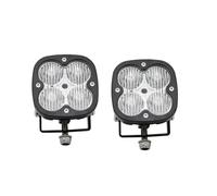 Rugnipw Faro Principal Delante Luz De Trabajo LED Universal Para Camioneta, 12 V, 24 V, 3 Pulgadas, 40 W, Cuadrada, Para Conducción Todoterreno, Antiniebla(2 flood beam)