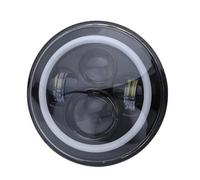 Rugnipw Faro Principal Delante Para Jeep Para Wrangler CJ-8 CJ-7 Faros Delanteros LED 7 Pulgadas 4x4 H4 Luces Altas Y Bajos Redondos Luces Circulación Para Coche(A Black)