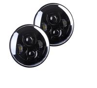 Rugnipw Faro Principal Delante Para Jeep Para Wrangler CJ-8 CJ-7 Faros Delanteros LED Halo De 7 Pulgadas 2 Unidades(A)