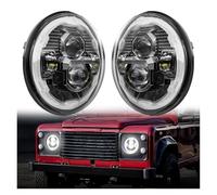 Rugnipw Faro Principal Delante Para Land Para Rover Para Defender 90/110 Faros Delanteros LED Redondos De 7 Pulgadas Compatibles Con Luces Altas Bajos 2 Unidades