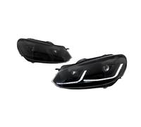 Rugnipw Faro Principal Delante Para VW Para Golf 6 Mk6 2009-2012 Faros Delanteros LED Para Coche Proyector Luces De Circulación Diurna Luces De Carretera