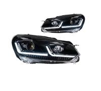 Rugnipw Faro Principal Delante Para VW Para Golf 6 Para Golf6 MK6 2009-2012 Faros Delanteros LED DRL Señal Giro Luz Alta Lente Proyector Angel Eye(B LHD)