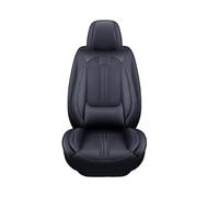 Rugnipw Funda Asiento Coche con Soporte Lumbar 3D Y Cobertura Total para Nissan para X-Trail para Qashqai para Rogue para Sport Fundas Asientos Coche(B Black 5 Seat)