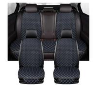 Rugnipw Funda Asiento Coche Cuero Sintético para Ford para Fiesta para Fusion para Mondeo para Taurus para Mustang para Territory Fundas Asientos Coche(Black Blue 5 Seat)