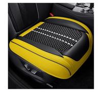 Rugnipw Funda Asiento Coche Seda Hielo Estilo Universal con Cojín 3D para Fiat, para Panda, para Lancia para Ypsilon Fundas Asientos Coche(J Yellow 1 Seat)