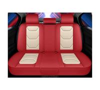 Rugnipw Fundas Cuero para Asientos Coche para Chevrolet para Epica para Lacetti para Sonic para Spark para Equinox para Malibu Fundas Asientos Coche(Red White Rear)