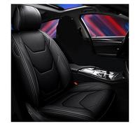 Rugnipw Fundas Cuero para Asientos Coche para Chevrolet para Epica para Lacetti para Sonic para Spark para Equinox para Malibu Fundas Asientos Coche(Black Front)