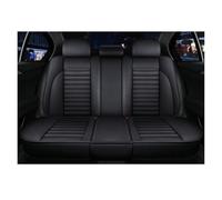 Rugnipw Fundas Cuero para Asientos Coche para Chevrolet, para Lanos, para Spark, para Sonic para Malibu Fundas Asientos Coche(Black Rear)
