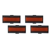 Rugnipw Luces Antiniebla Delanteras Para Jeep Para Wrangler JL 2024 2025 led parrilla parrilla luces frontales parachoques luces diurnas corriendo blanco amarillo(LED Amber B)