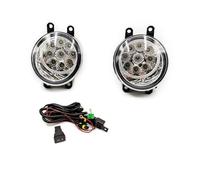 Rugnipw Luces Antiniebla Delanteras Para Toyota Para Axio Para Corolla Cubierta Cableado Parrilla Faros Antiniebla Delanteros LED Halógenos Parachoques Delantero(9LED fog wire)